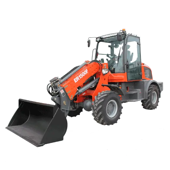 Everun ER1500F Wheel Loader - bucket raised full height